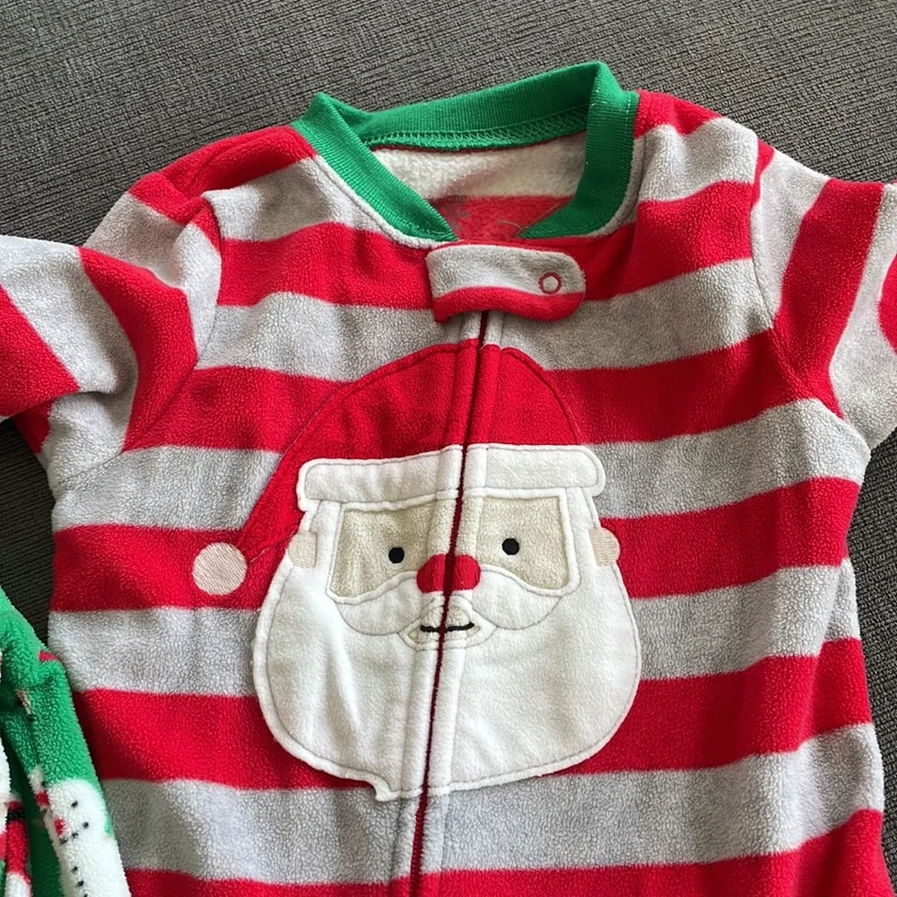 Carters Christmas footsie pajamas! - Picture 3 of 4